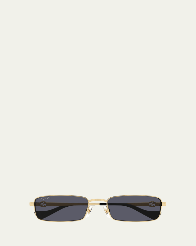GG Metal Rectangle Sunglasses